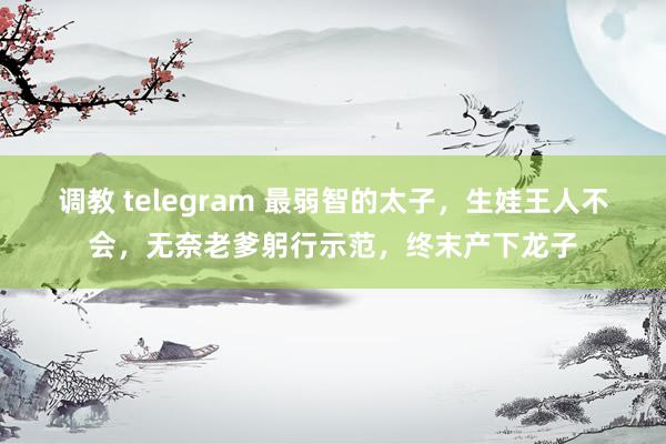 调教 telegram 最弱智的太子，生娃王人不会，无奈老爹躬行示范，终末产下龙子