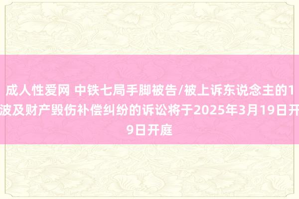 成人性爱网 中铁七局手脚被告/被上诉东说念主的1起波及财产毁伤补偿纠纷的诉讼将于2025年3月19日开庭